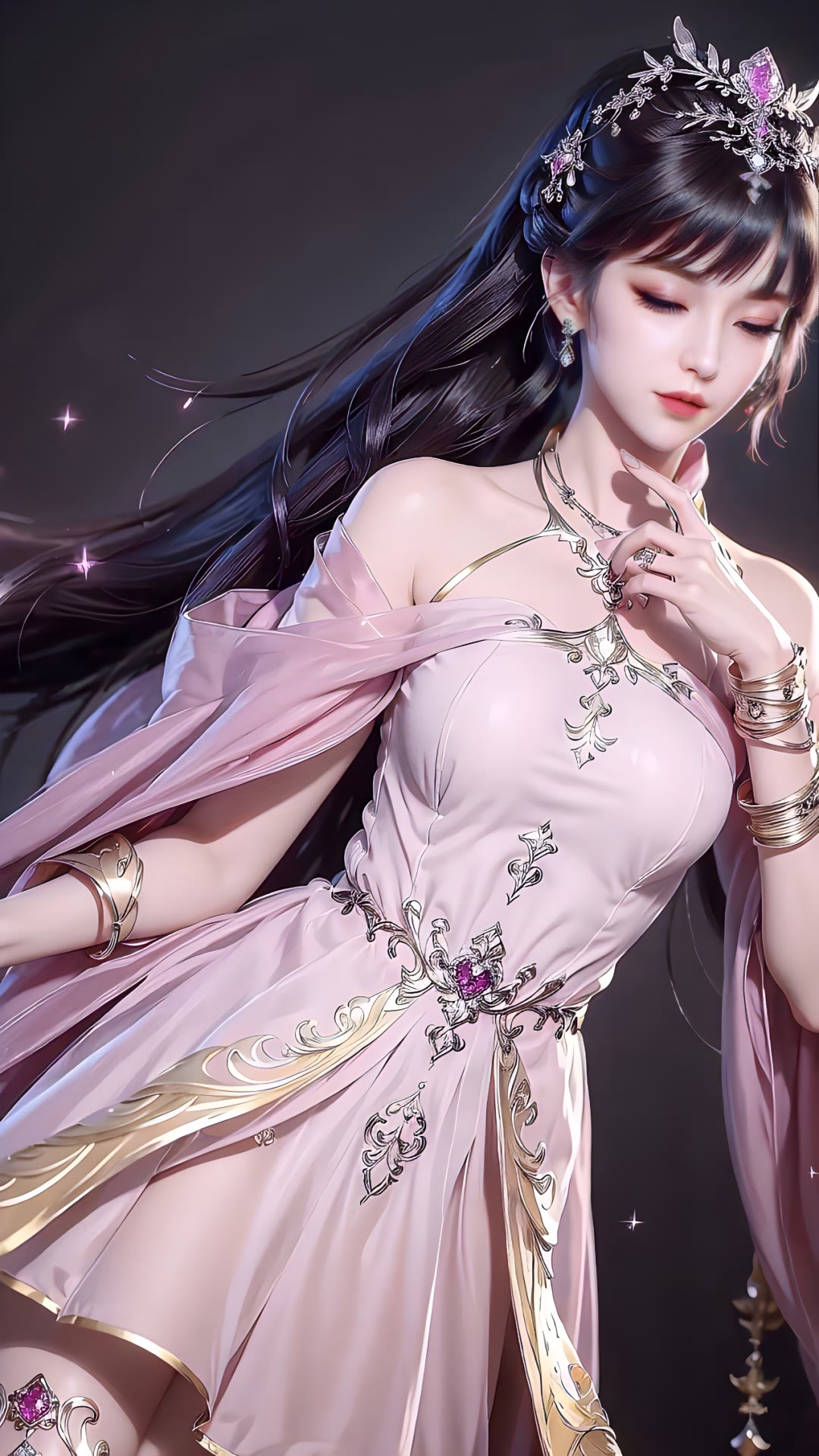 国漫女神ai绘画壁纸 #超好看的古风头像 #国漫审美有多绝 @快手铺台