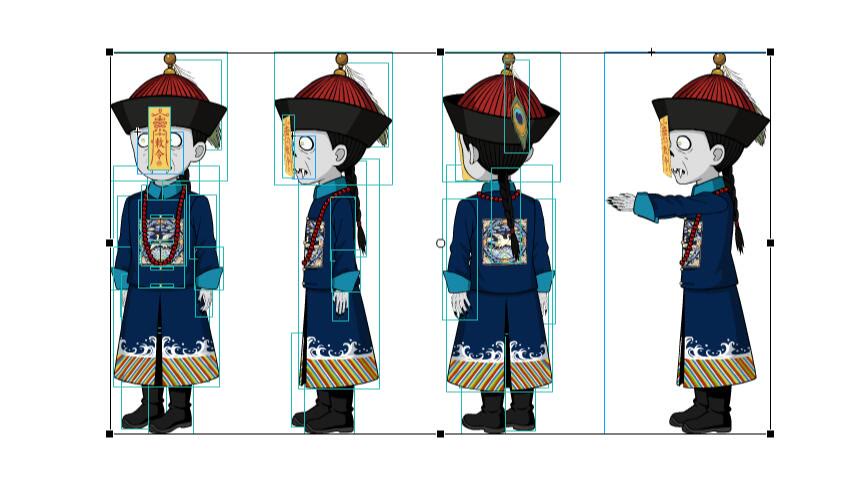 口袋素材网手绘矢量沙雕动画素材